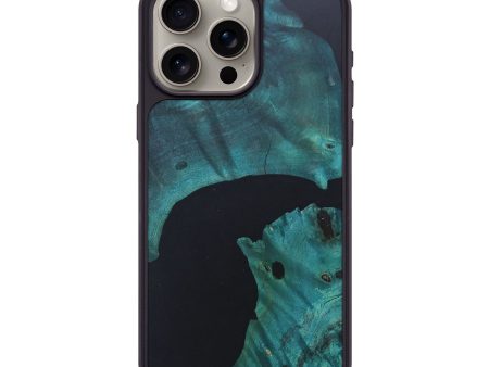 iPhone 15 Pro Max Wood+Resin Phone Case - Emilio (Pure Black, 671559) Fashion