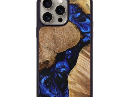 iPhone 15 Pro Max Wood+Resin Phone Case - Essie (Mosaic, 666758) For Cheap