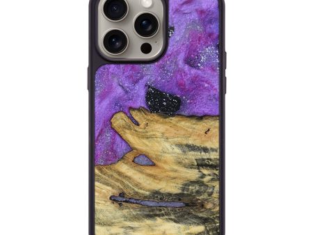 iPhone 15 Pro Max Wood+Resin Phone Case - Neil (Cosmos, 669357) For Discount