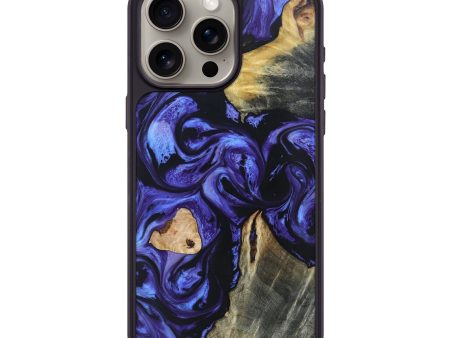 iPhone 15 Pro Max Wood+Resin Phone Case - Melvin (Mosaic, 670985) Supply