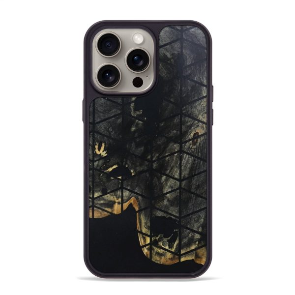 iPhone 15 Pro Max Wood+Resin Phone Case - Phoenix (Pattern, 666734) Discount