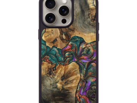 iPhone 15 Pro Max Wood+Resin Phone Case - Heidi (Mosaic, 669331) Online Hot Sale