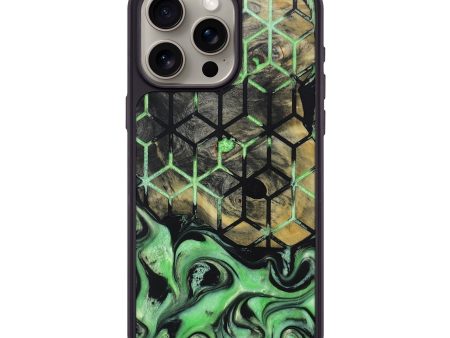 iPhone 15 Pro Max Wood+Resin Phone Case - Audrey (Pattern, 670621) For Discount