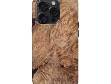 iPhone 15 Pro Wood+Resin Live Edge Phone Case - Aspen (Wood Burl, 670008) Hot on Sale