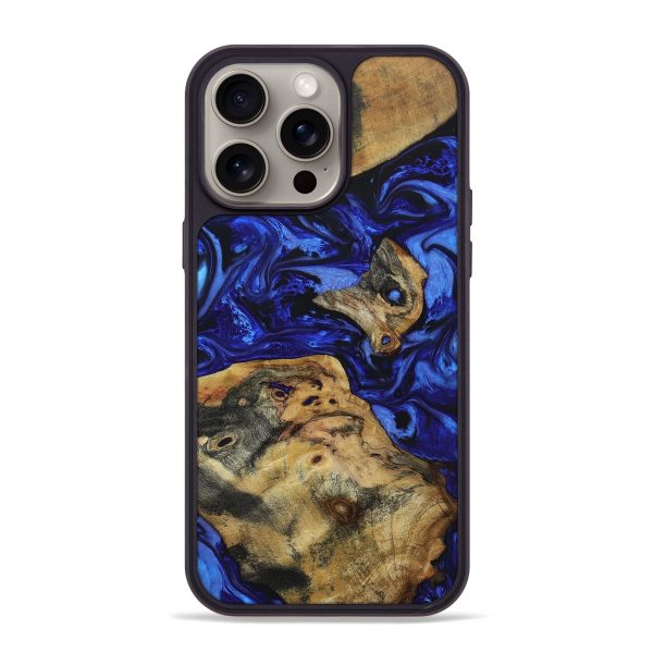 iPhone 15 Pro Max Wood+Resin Phone Case - Braxton (Mosaic, 669910) For Cheap