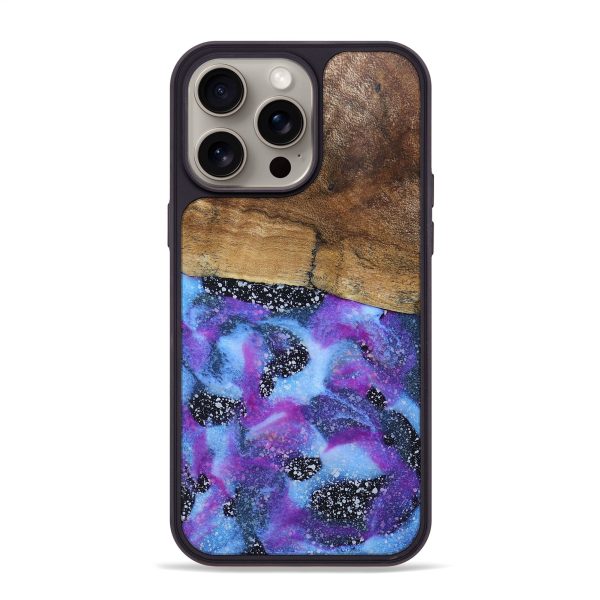 iPhone 15 Pro Max Wood+Resin Phone Case - Anderson (Cosmos, 669065) Supply