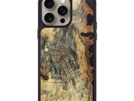 iPhone 15 Pro Max Wood+Resin Phone Case - Elias (Wood Burl, 669638) Sale