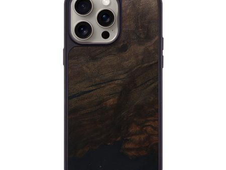 iPhone 15 Pro Max Wood+Resin Phone Case - Myrna (Wood Burl, 670362) Fashion