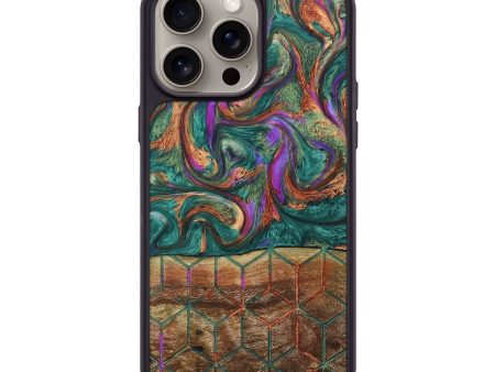 iPhone 15 Pro Max Wood+Resin Phone Case - Julia (Pattern, 669307) Online now