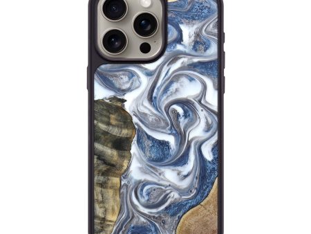 iPhone 15 Pro Max Wood+Resin Phone Case - Veronica (Mosaic, 670976) Cheap