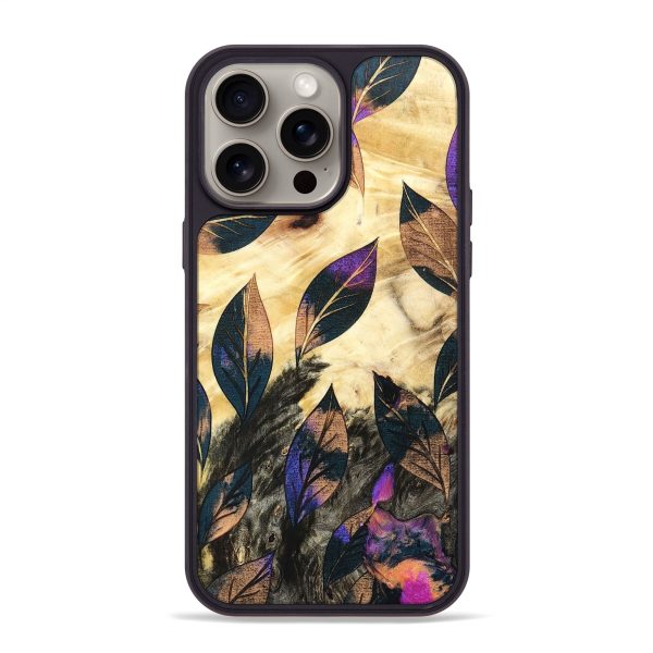 iPhone 15 Pro Max Wood+Resin Phone Case - Benjamin (Harvest, 667955) on Sale