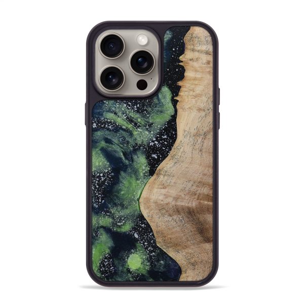 iPhone 15 Pro Max Wood+Resin Phone Case - Amanda (Cosmos, 667736) Online Hot Sale