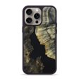 iPhone 15 Pro Max Wood+Resin Phone Case - Theodore (Pure Black, 670411) Online Hot Sale