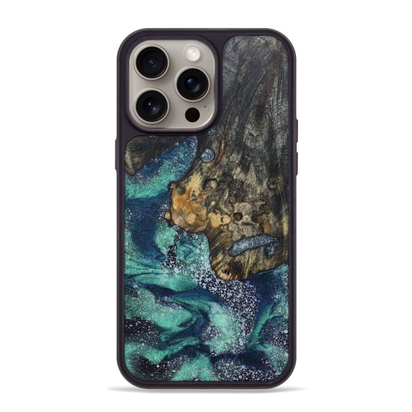 iPhone 15 Pro Max Wood+Resin Phone Case - Tony (Cosmos, 670193) Online Sale