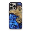 iPhone 15 Pro Max Wood+Resin Phone Case - Winifred (Blue, 668504) Online Hot Sale