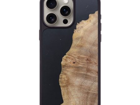 iPhone 15 Pro Max Wood+Resin Phone Case - Rodrigo (Pure Black, 671567) Fashion