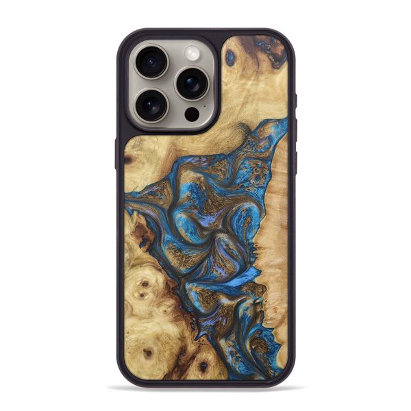 iPhone 15 Pro Max Wood+Resin Phone Case - Diamond (Mosaic, 671508) For Cheap