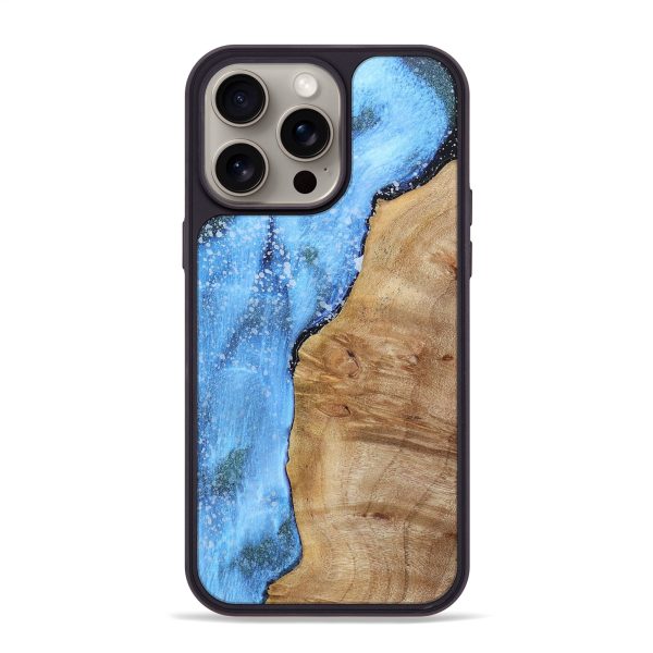 iPhone 15 Pro Max Wood+Resin Phone Case - Mia (Cosmos, 669817) Discount