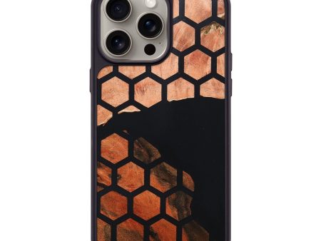 iPhone 15 Pro Max Wood+Resin Phone Case - Gemma (Pattern, 668629) on Sale