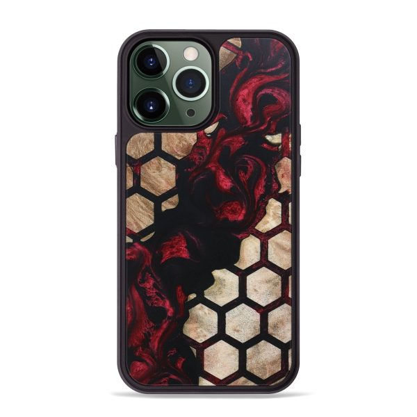 iPhone 13 Pro Max Wood+Resin Phone Case - Yahir (Pattern, 670628) For Sale