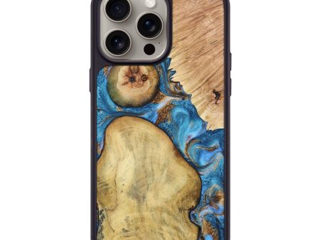 iPhone 15 Pro Max Wood+Resin Phone Case - Randal (Mosaic, 666765) Discount