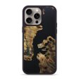 iPhone 15 Pro Max Wood+Resin Phone Case - Miracle (Pure Black, 669857) Fashion