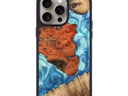 iPhone 15 Pro Max Wood+Resin Phone Case - Miriam (Mosaic, 666764) Online Sale