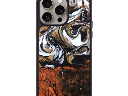 iPhone 15 Pro Max Wood+Resin Phone Case - Emil (Pattern, 667756) Supply