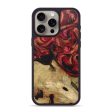 iPhone 15 Pro Max Wood+Resin Phone Case - Charlene (Red, 671103) Online Hot Sale