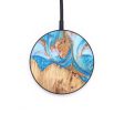 Circle Wood+Resin Wireless Charger - Yesenia (Teal & Gold, 671406) For Cheap