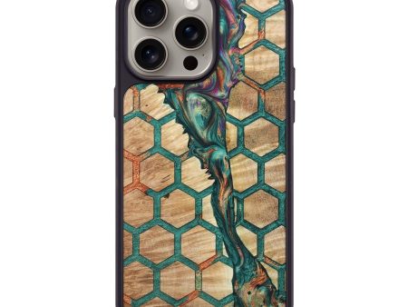 iPhone 15 Pro Max Wood+Resin Phone Case - Audrina (Pattern, 666742) Online now