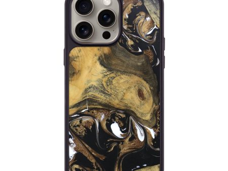 iPhone 15 Pro Max Wood+Resin Phone Case - Dena (Mosaic, 670421) Fashion