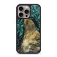 iPhone 15 Pro Max Wood+Resin Phone Case - Felicia (Green, 670487) Online Hot Sale