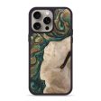 iPhone 15 Pro Max Wood+Resin Phone Case - Hazel (Green, 668582) Sale