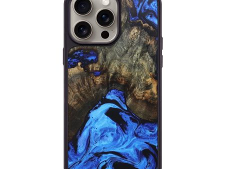 iPhone 15 Pro Max Wood+Resin Phone Case - Jaxon (Blue, 668500) Online Hot Sale