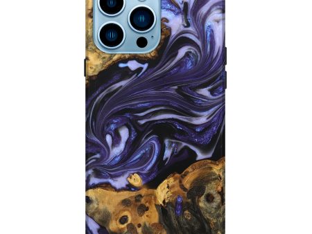 iPhone 14 Pro Max Wood+Resin Live Edge Phone Case - Nataly (Purple, 670824) Online Hot Sale