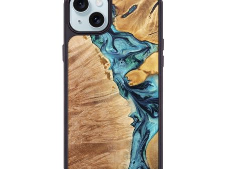 iPhone 15 Plus Wood+Resin Phone Case - Dionne (Mosaic, 667816) For Cheap