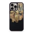 iPhone 15 Pro Max Wood+Resin Phone Case - Aubree (Pure Black, 670296) Supply