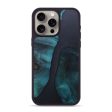 iPhone 15 Pro Max Wood+Resin Phone Case - Lydia (Pure Black, 671572) Sale