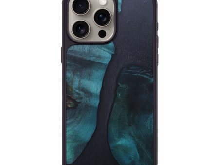 iPhone 15 Pro Max Wood+Resin Phone Case - Lydia (Pure Black, 671572) Sale