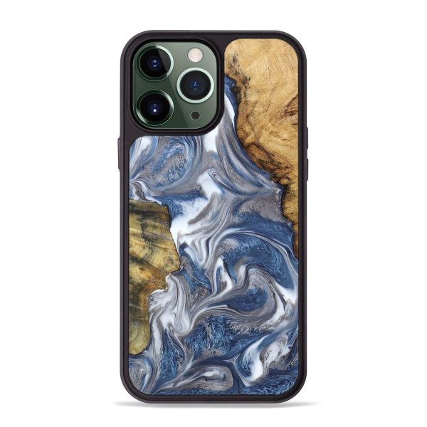 iPhone 13 Pro Max Wood+Resin Phone Case - Helen (Mosaic, 670977) Cheap