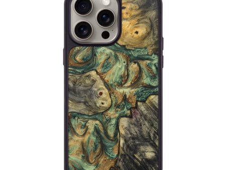 iPhone 15 Pro Max Wood+Resin Phone Case - Bessie (Mosaic, 670419) Online