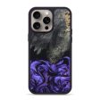 iPhone 15 Pro Max Wood+Resin Phone Case - Viola (Purple, 666320) For Sale