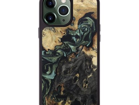 iPhone 13 Pro Max Wood+Resin Phone Case - Raquel (Green, 666401) Online Sale