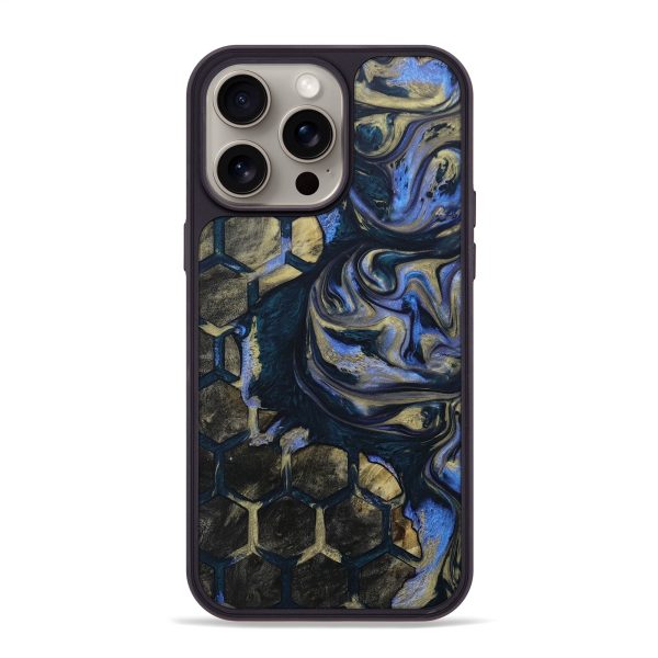 iPhone 15 Pro Max Wood+Resin Phone Case - Tyra (Pattern, 667078) Discount