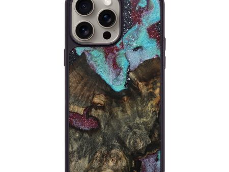 iPhone 15 Pro Max Wood+Resin Phone Case - Roxanne (Cosmos, 667053) For Sale