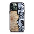 iPhone 13 Pro Max Wood+Resin Phone Case - Cassie (Black & White, 667625) Online Hot Sale