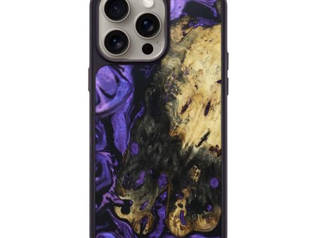 iPhone 15 Pro Max Wood+Resin Phone Case - Jacqueline (Purple, 669003) Supply