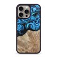 iPhone 15 Pro Max Wood+Resin Phone Case - Chandler (Blue, 668656) For Sale