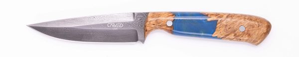 Carved Damascus Field Knife #20603 Hot on Sale